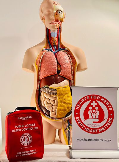 Heartstart Lifesavers course display